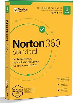 Symantec Norton 360 Standard 1 User 1 Device / 1 Jahr 10GB Cloud-Speicherplatz