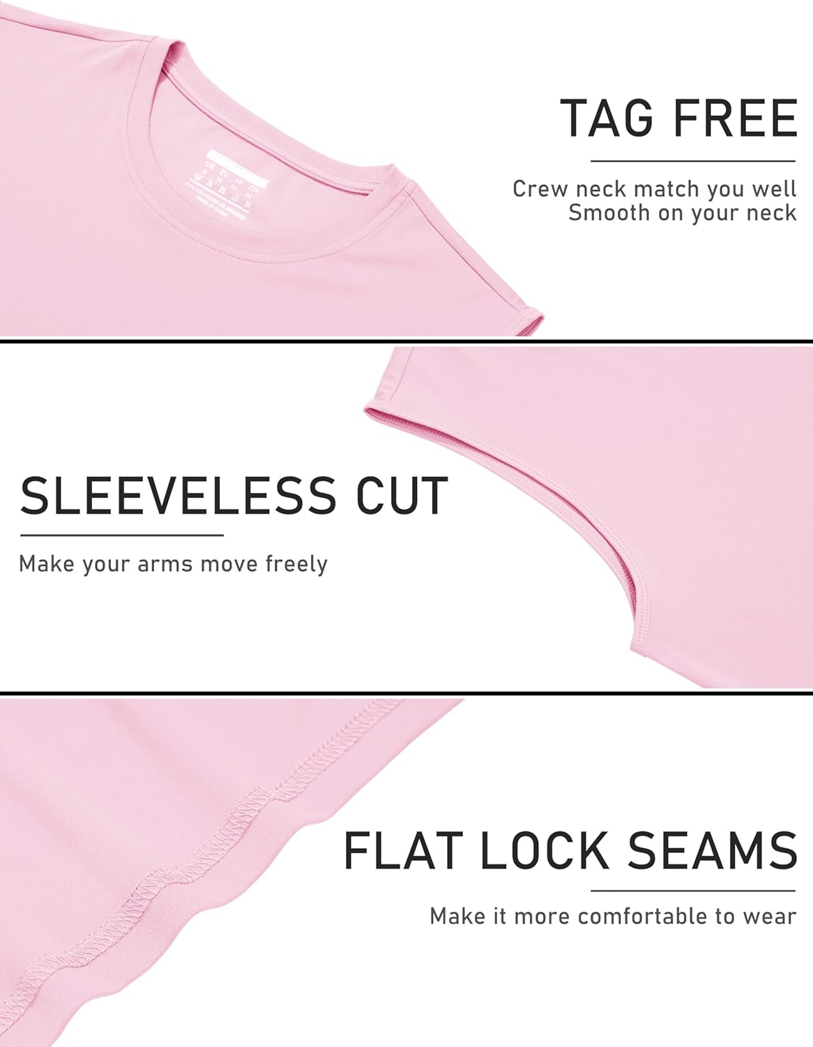 TACVASEN Men's Sleeveless Shirts Quick Dry Tank Tops for Men Sun Protection UPF 50+ Athletic Gym Workout Muscle Shirts - Image 6