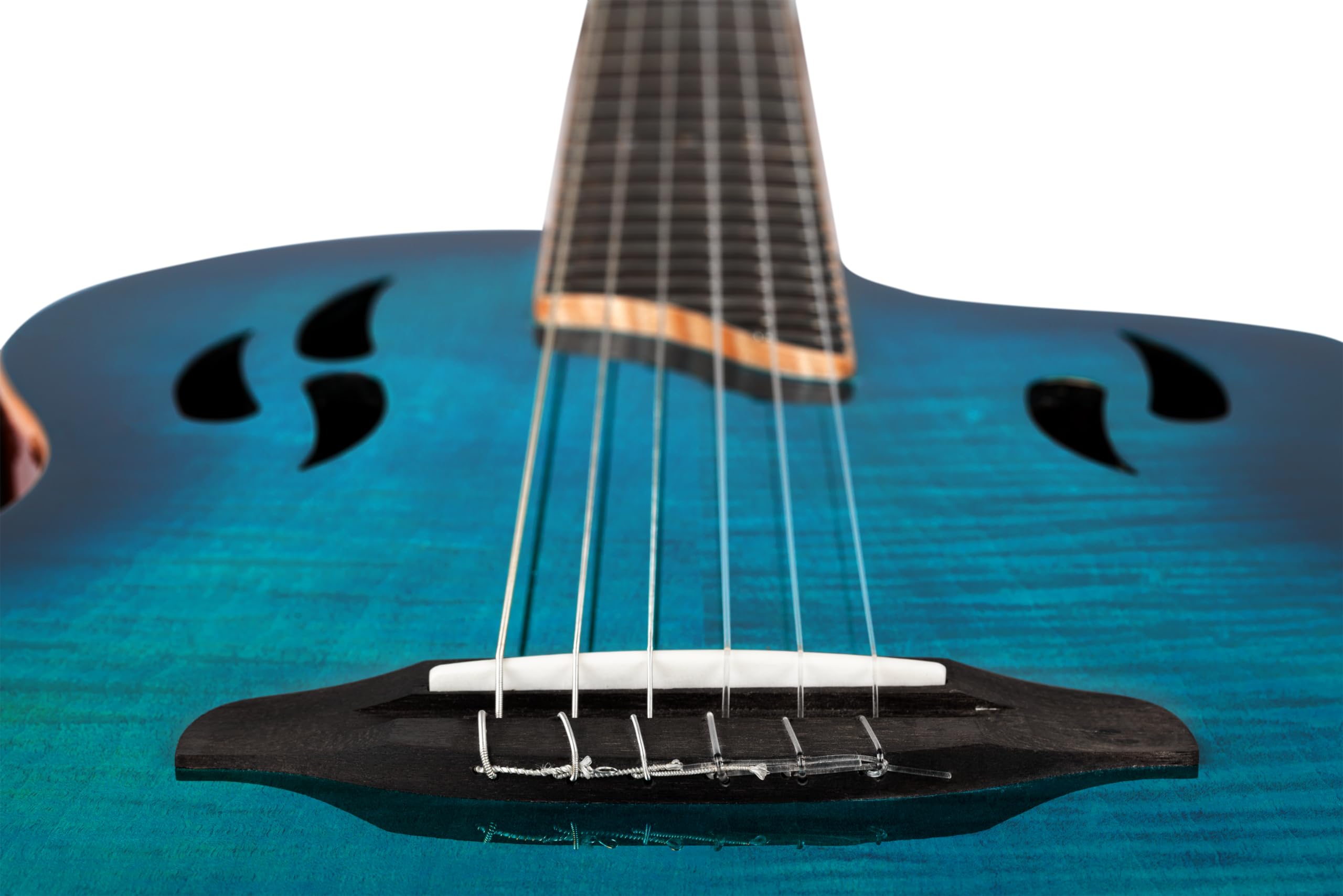 Ortega RTPDLX-FMA Flamed Maple Blue Tour Player - 4/4 Konzertgitarre