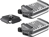 Vista 12 de PGYTECH Placa de liberación rápida y abrazadera V2, adaptador de montaje de cámara con placa Arca Swiss con rosca de tornillo de 1/4" a 3/8