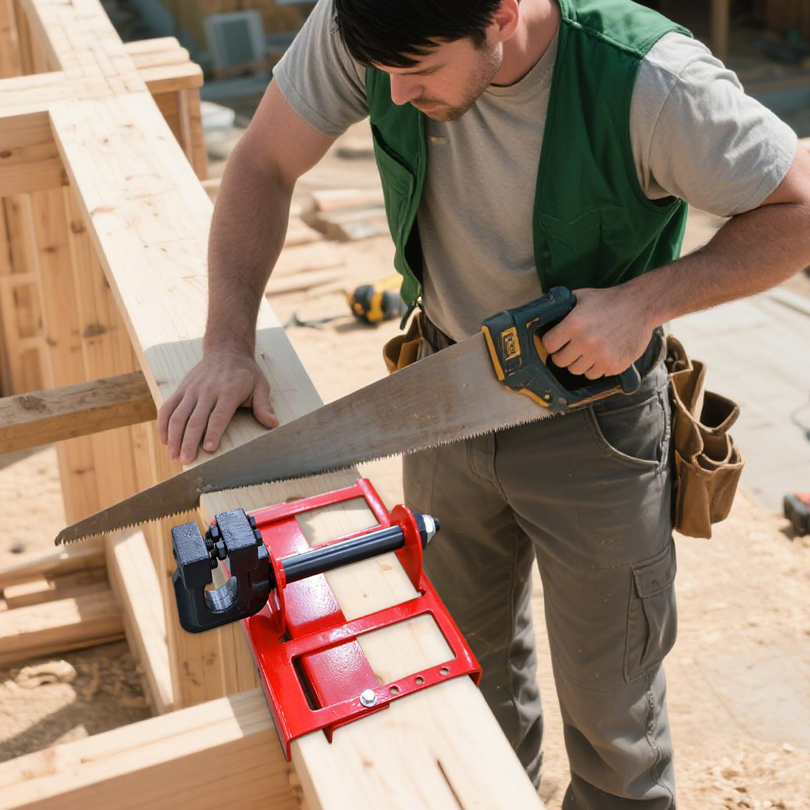 Aserradero Portátil Guía Posicionadora de Motosierra | Posicionador de Soporte para Tablas de Cortar Para Proyectos de Carpintería Artesanías Taller de Garaje Hogar e Industria