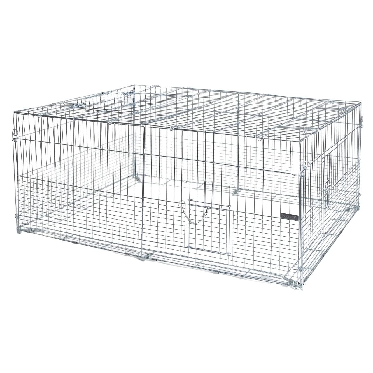 Kerbl 81701 Young Animal Outdoor Cage with Escape Locking Device 144 x 112 x 60 cm