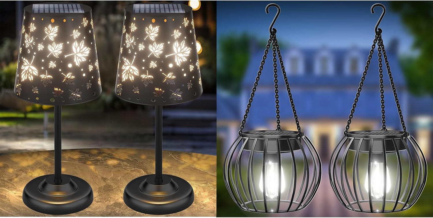 UBright Solar Powered Lights +UBright Solar Table Lamps