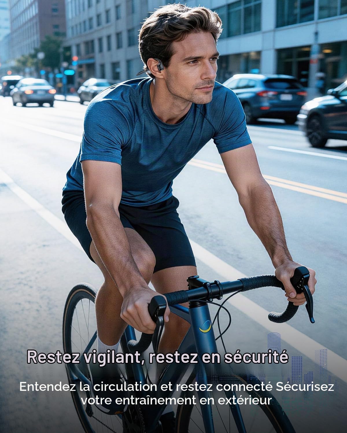 Casque à Conduction Aérienne Écouteurs sans Fil à Oreilles Libres