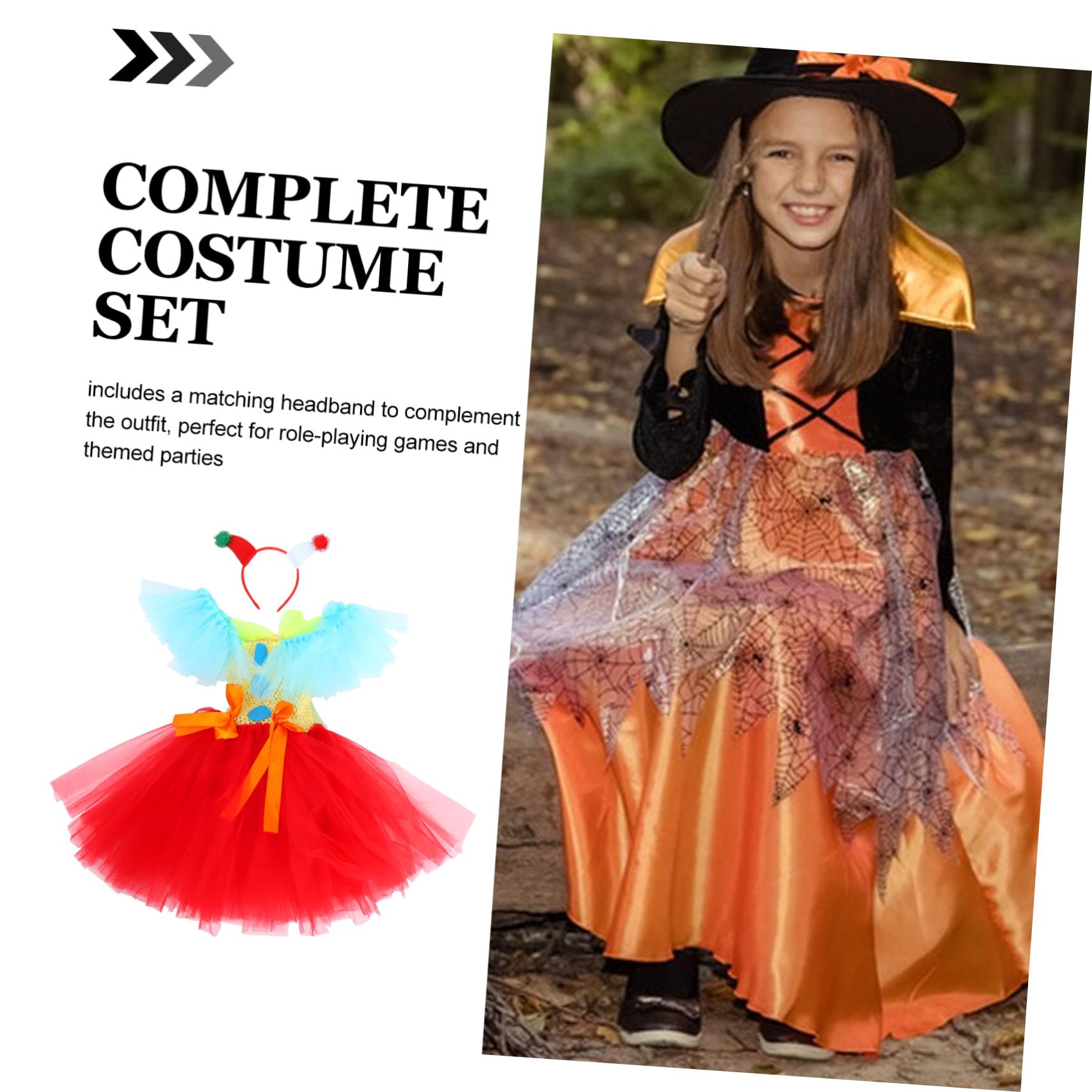 YARNOW Vestiti Da Clown Accessori Cosplay Accessori Per Cosplay Di Halloween Costume Da Clown Gonna Tutu Per Halloween