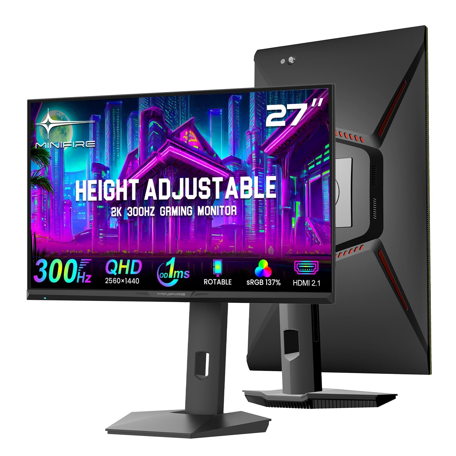 Minifire MFG27F6Q Pro Gaming Monitor 27