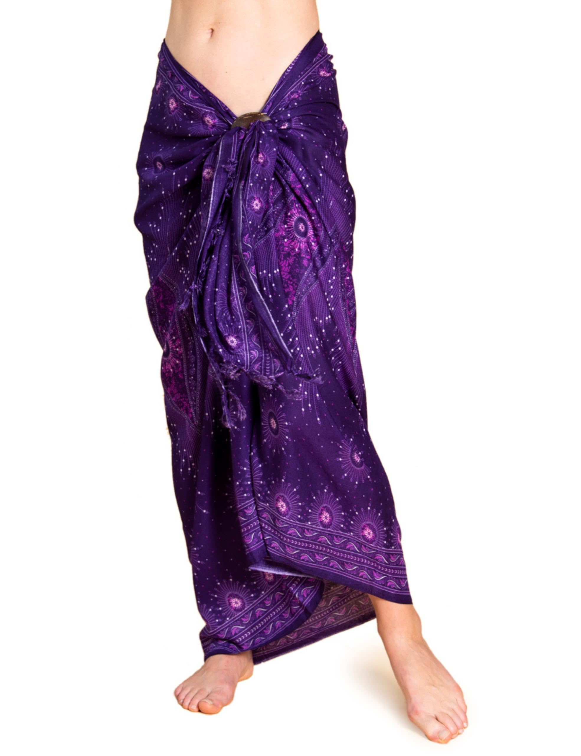 PANASIAM Sarong Peacock V23 purple, 190x113cm