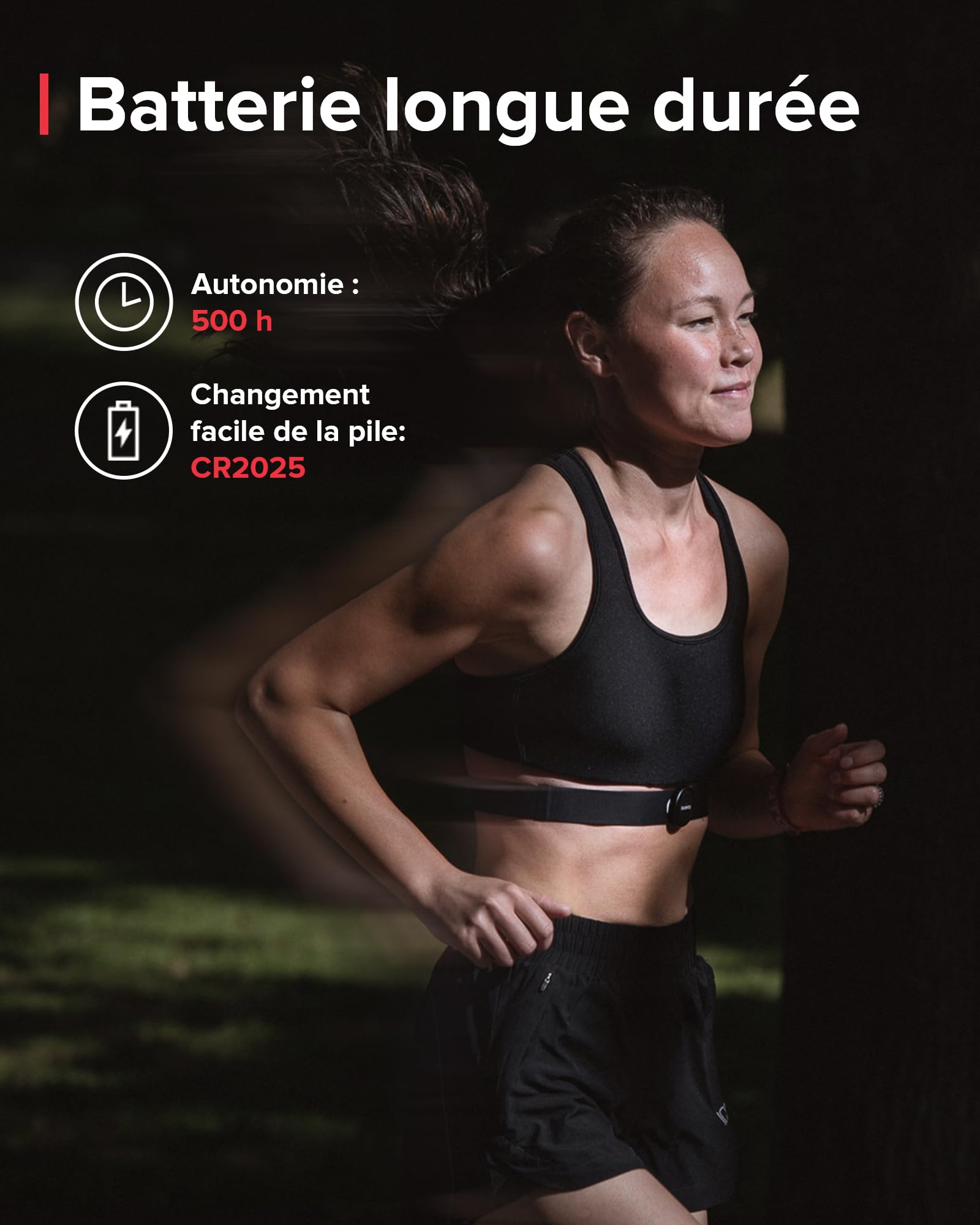 SUUNTO Smart Ceinture Fréquence Cardiaque, Capteur VFC pour Multisport, 30 m de Étanchéité, Bluetooth (BLE), Heart Rate Monitor, Batterie Longue Durée, Mémoire Interne, Sangle de Poitrine Remplaçable