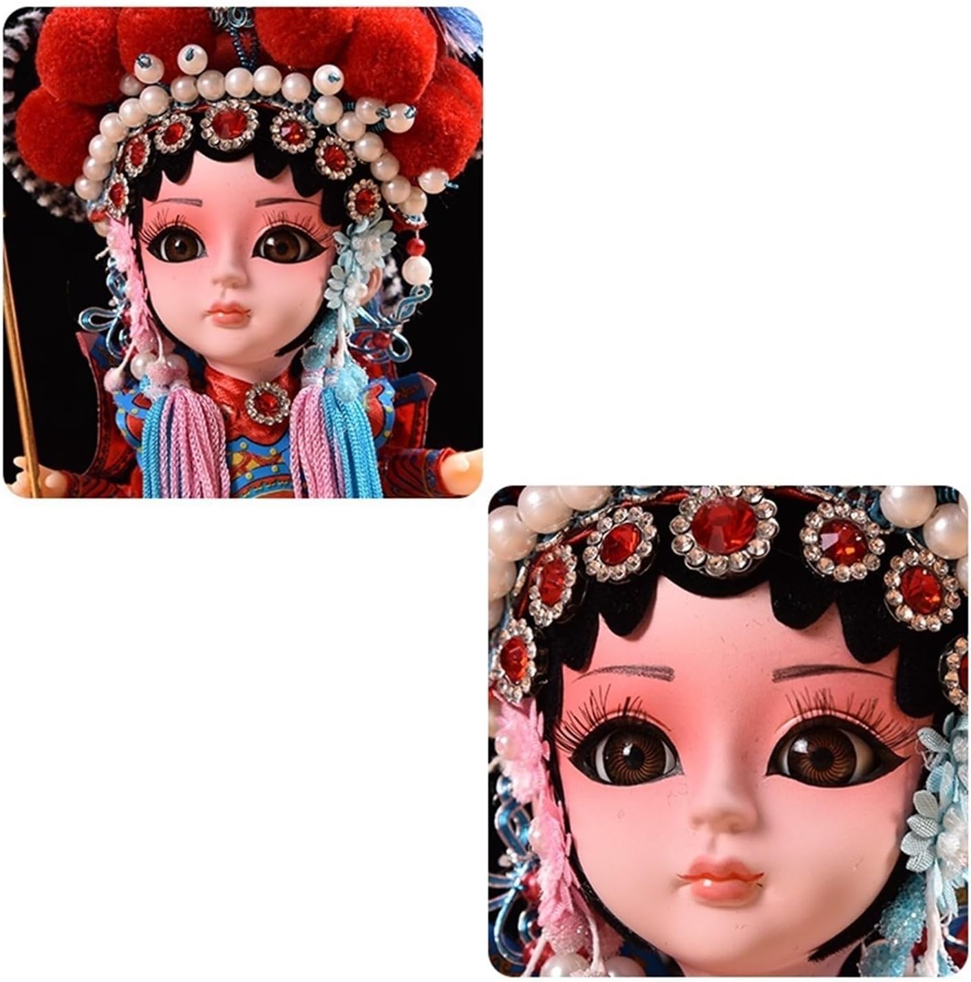 Home Decoration Beijing Gift Beijing Style Doll Doll Decorations Beijing Opera Facial Makeup Opera Character Gifts Chinese Style Statuette for Your Desk (Color : 5)