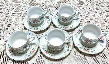 [希少品] Sanyo Japan Hamlet 陶器カップセット 昭和レトロ Amazon.co.jp: カップ&ソーサー セット アンティーク 昭和レトロ