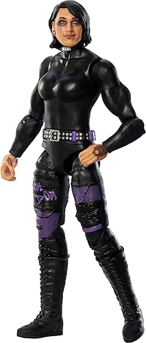 Miniatura 4 de Mattel WWE Rhea Ripley Figura de acción, Main Event Series #153 de 6 pulgadas, coleccionable con 10 puntos de articulación y aspecto realista