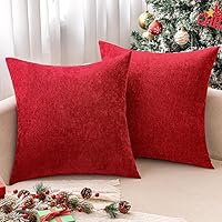 Vista 14 de MIULEE - Pack de 2 fundas de almohada decorativas beige de 16x16 pulgadas, cojines suaves de chenilla para sofá, fundas de cojín de estilo casa