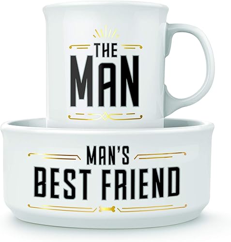 Miniatura 1 de Howligans - Taza + cuenco para perros, color blanco