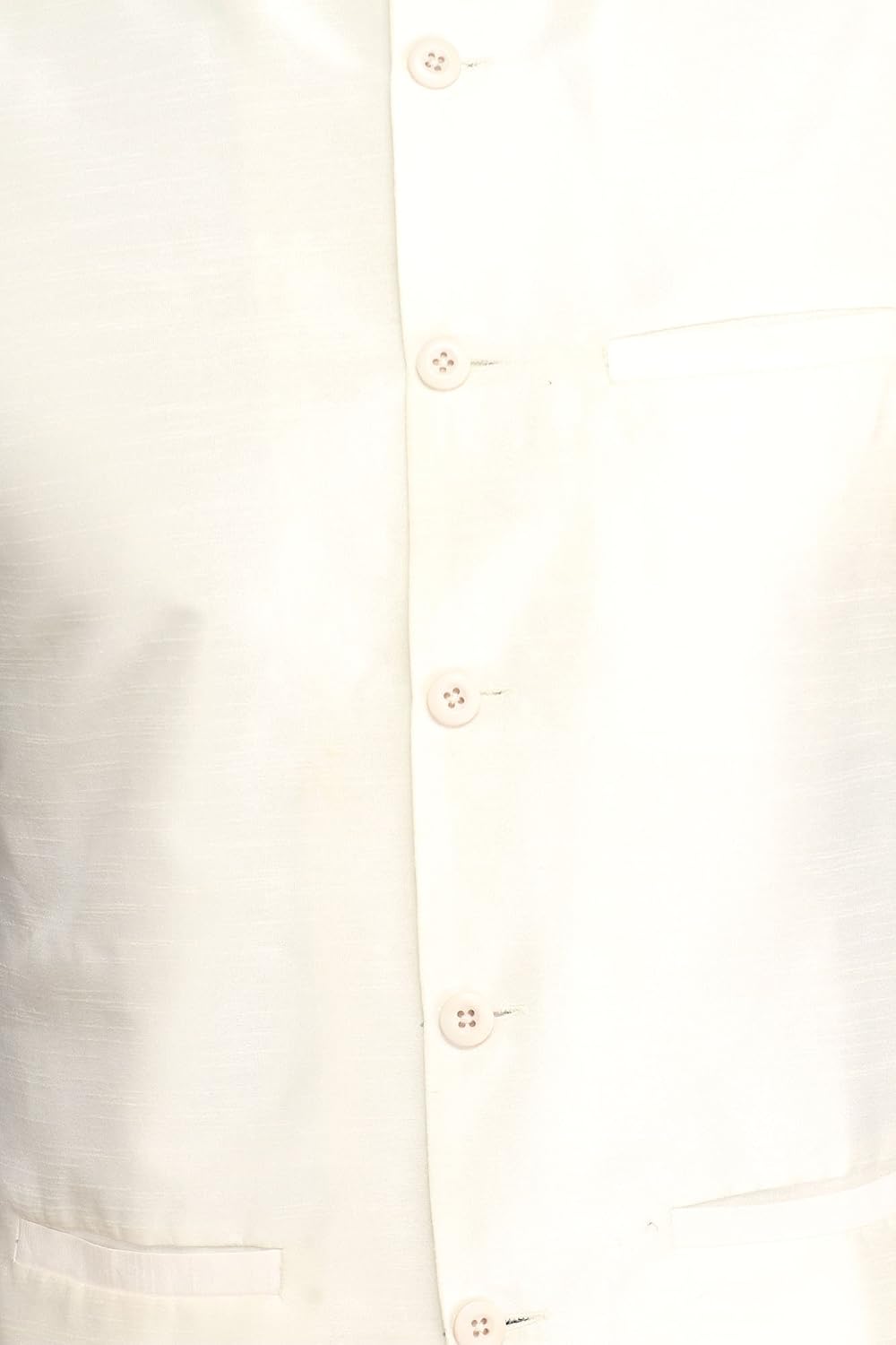 Exotic India Plain Wedding Waistcoat with Front Pockets - Art Silk