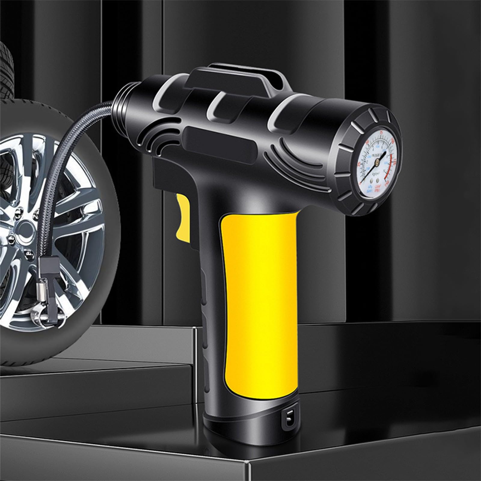 150PSI Tire Inflator Portable 𝑨𝒊𝒓 Compressor - 𝑨𝒊𝒓 Pump for Car Tires, New 12V Auto Tire Pump with Digital Pressure Gauge with Emergency LED Light 40L/min