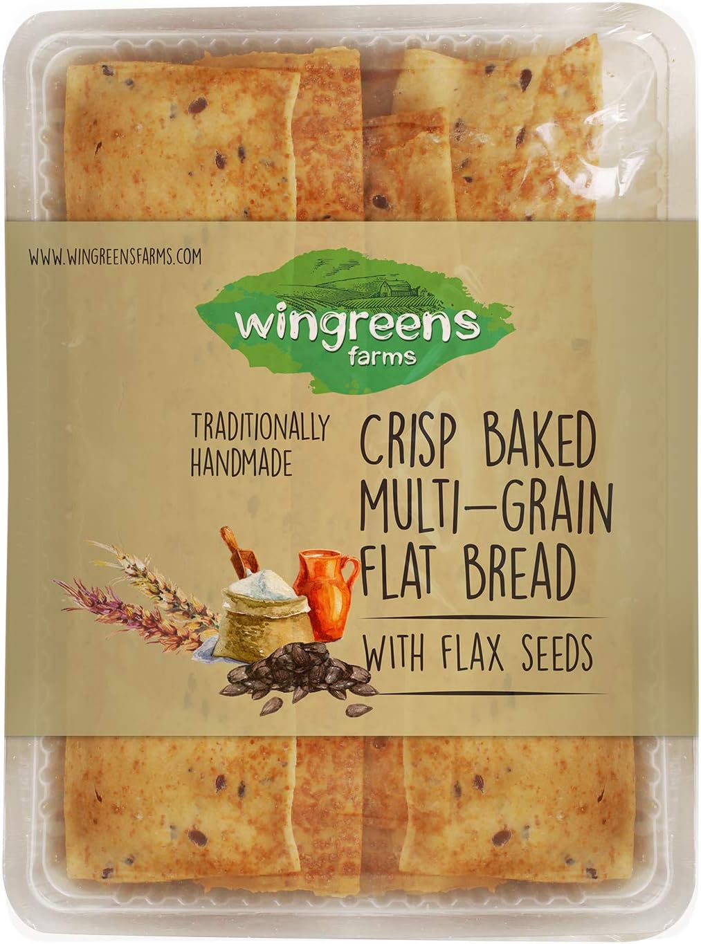 Wingreens Farms Multigrain Flatbread , 100g
