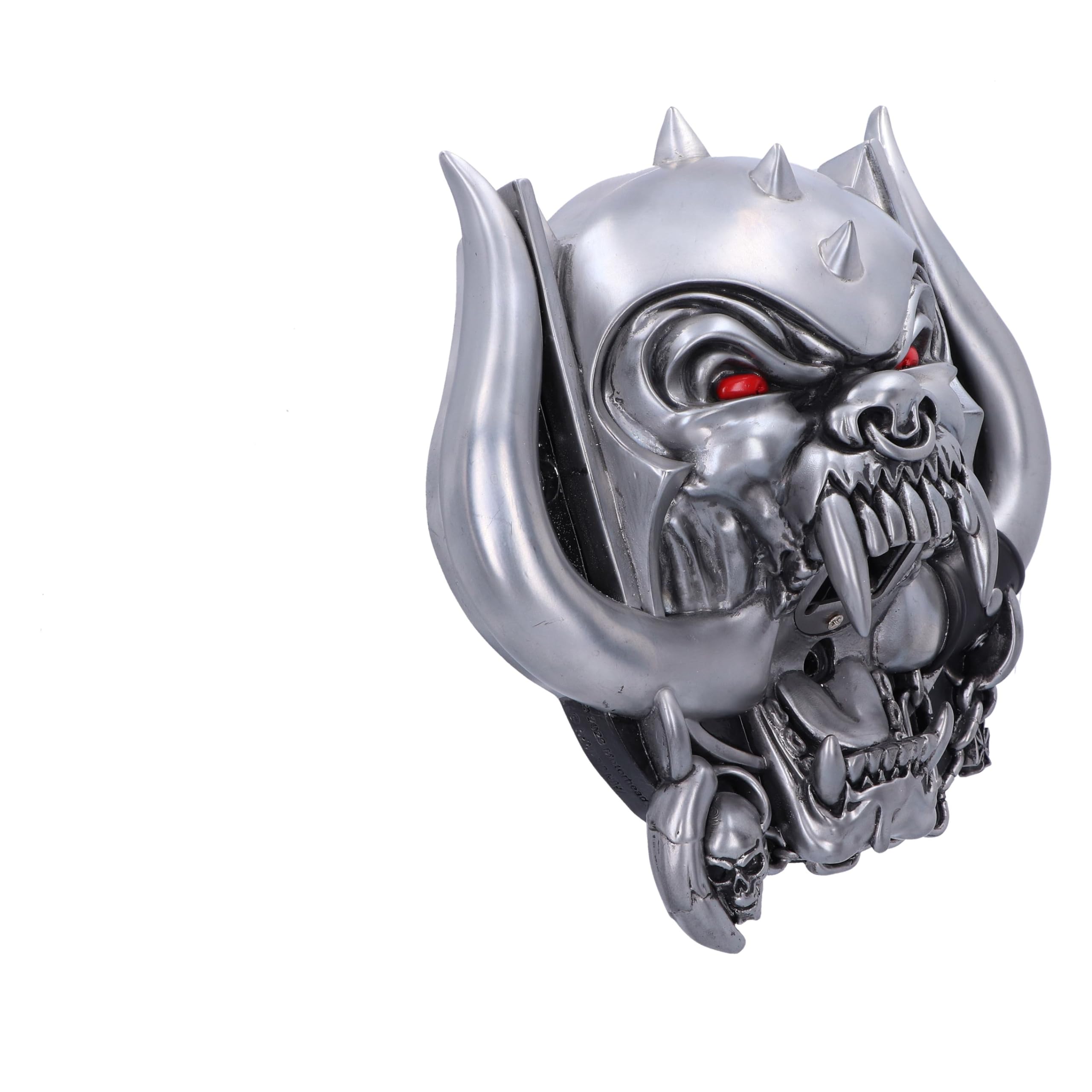 Nemesis Now Motorhead Warpig - Abridor de botellas de 21 cm, resina, plateado, producto oficial de Motorhead, montado en la pared, fundido en la mejor resina, pintado a mano por expertos