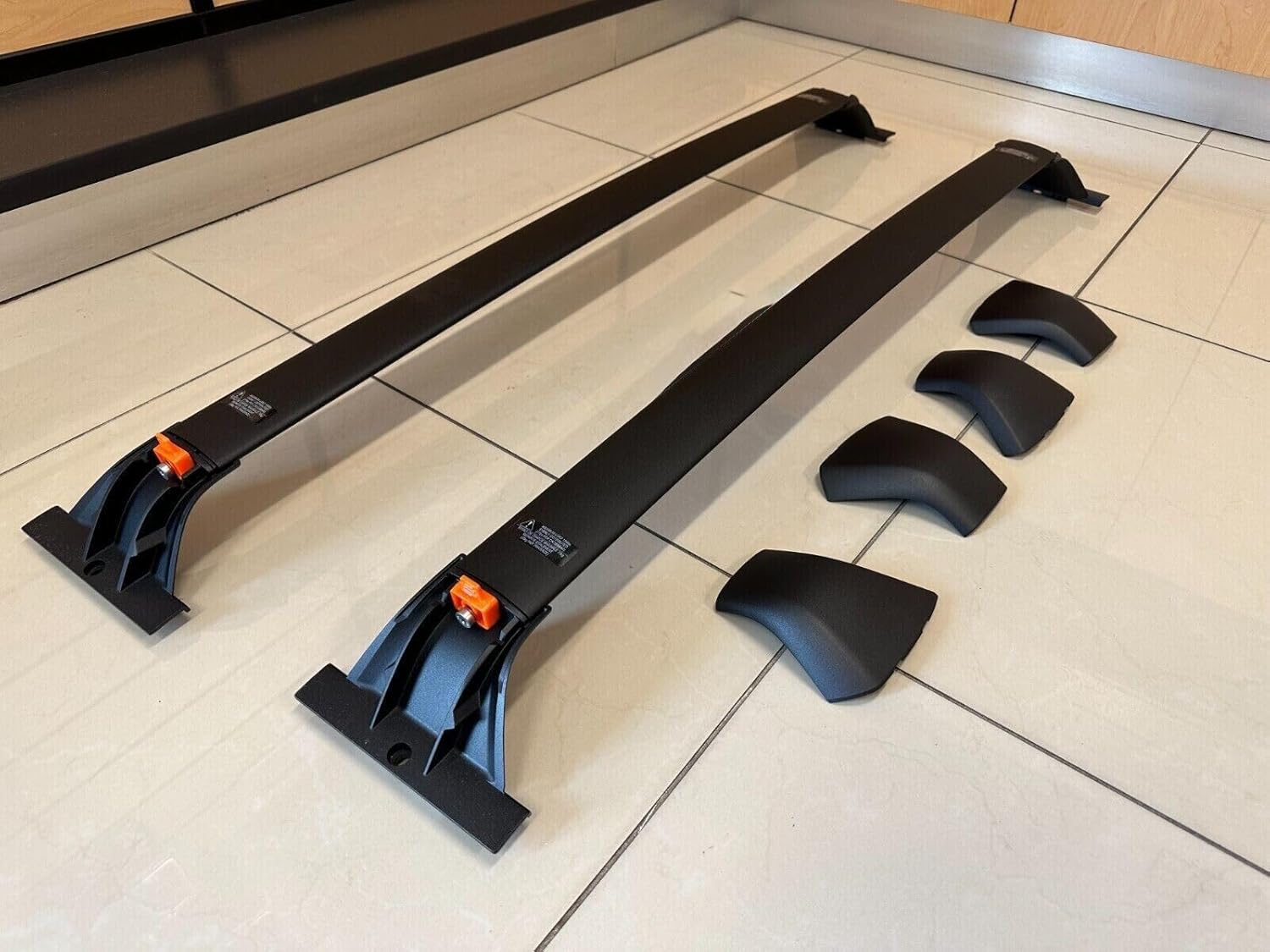 2Pcs Black Crossbar Roof Rail Rack Cross Bars Luggage Carrier Fits for Lexus TX 350 500h 550h+ 2024 2025, S-002