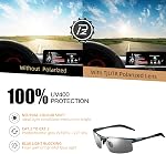 TJUTR Hommes Lunettes de soleil photochromiques Jour & Conduite de nuit Z87 Lunettes de soleil polarisées UV400 Protection Verres de sécurité