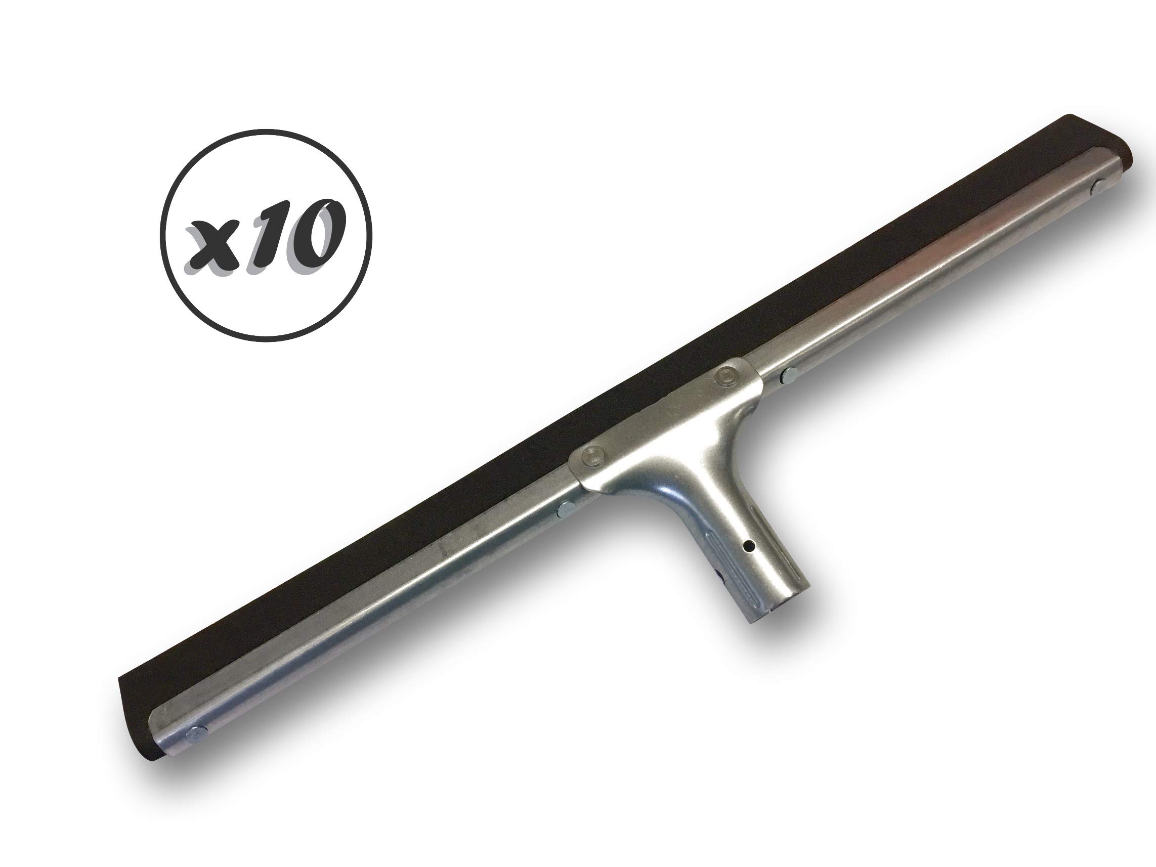 Raclette pour sol, essuie-glace en caoutchouc robuste de 45,7 cm avec poignée de 152,4 cm de long pour carrelage de salle de bain, béton de garage, terrasse, verre de douche, nettoyage de