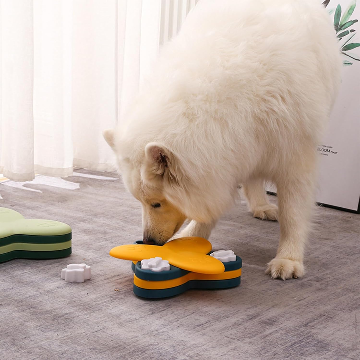 Busy Buddy Twist 'n Treat Rotating Dog Food Dispenser and Puzzle Toys - Interactive, Adjustable Slow Food Treat Feeder for Small, Medium, Large Dogs