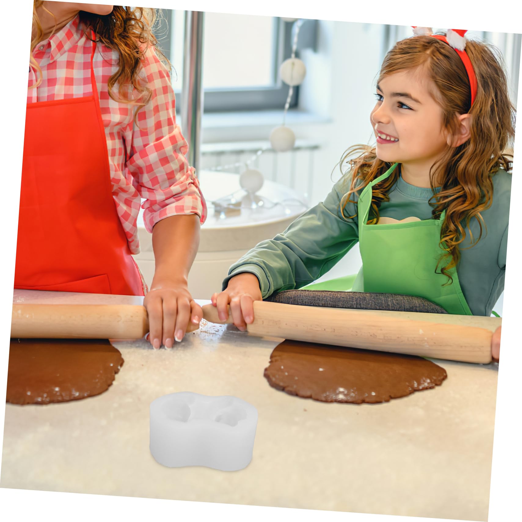 SEWACC Moule à Gâteau Forme De Moule à Mousse Biscuits Pour Pâtisserie Diy Et Fêtes Blanc