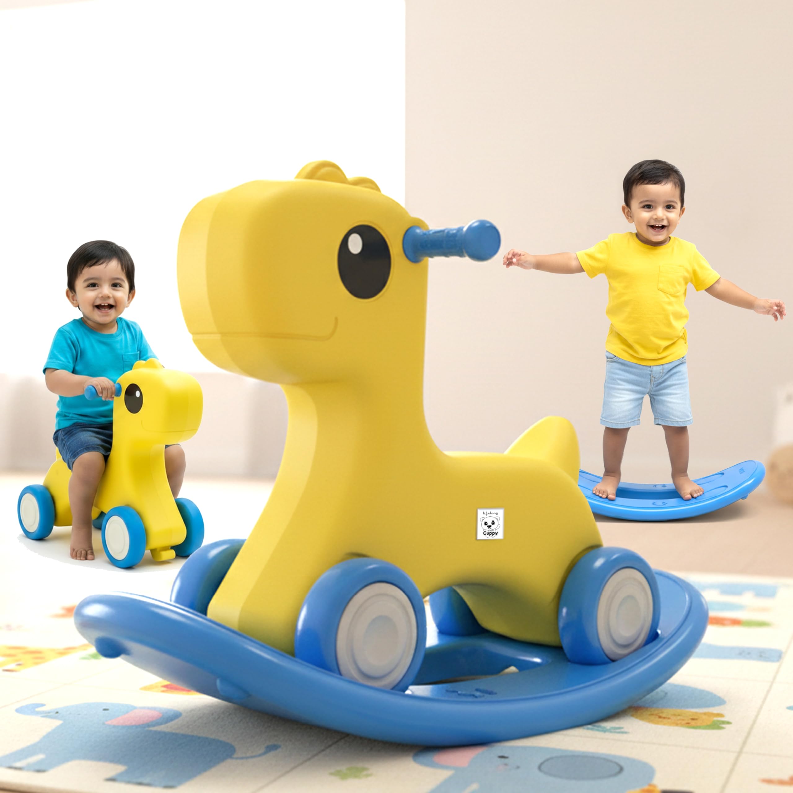 Lifelong Astro Swing Car Ride On for Kids| Space Theme | Comfort Backrest | Silky-Smooth Wheels | Kid-Powered Magic Twist Car, Pure Play Experience, 2 to 6 Years Boys & Girls,100 Kg Capacity — Amazon image 14