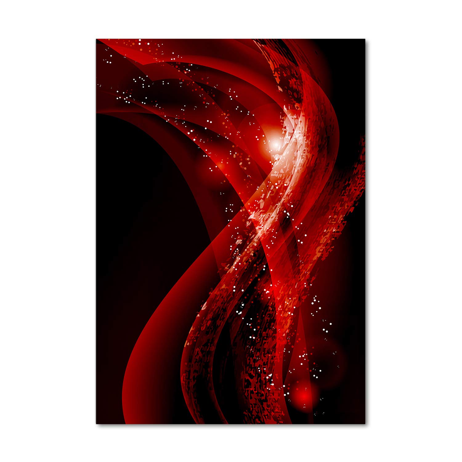 Tableau photo decorative rouge panoramique Tulup pour sublimer le mur de votre salon