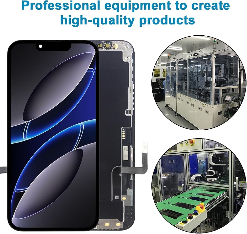 [OLED] for iPhone 12/12 Pro Screen Replacement 6.1 Inch [NOT LCD] Display 3D Touch Frame Assembly Digitizer (No Tools)