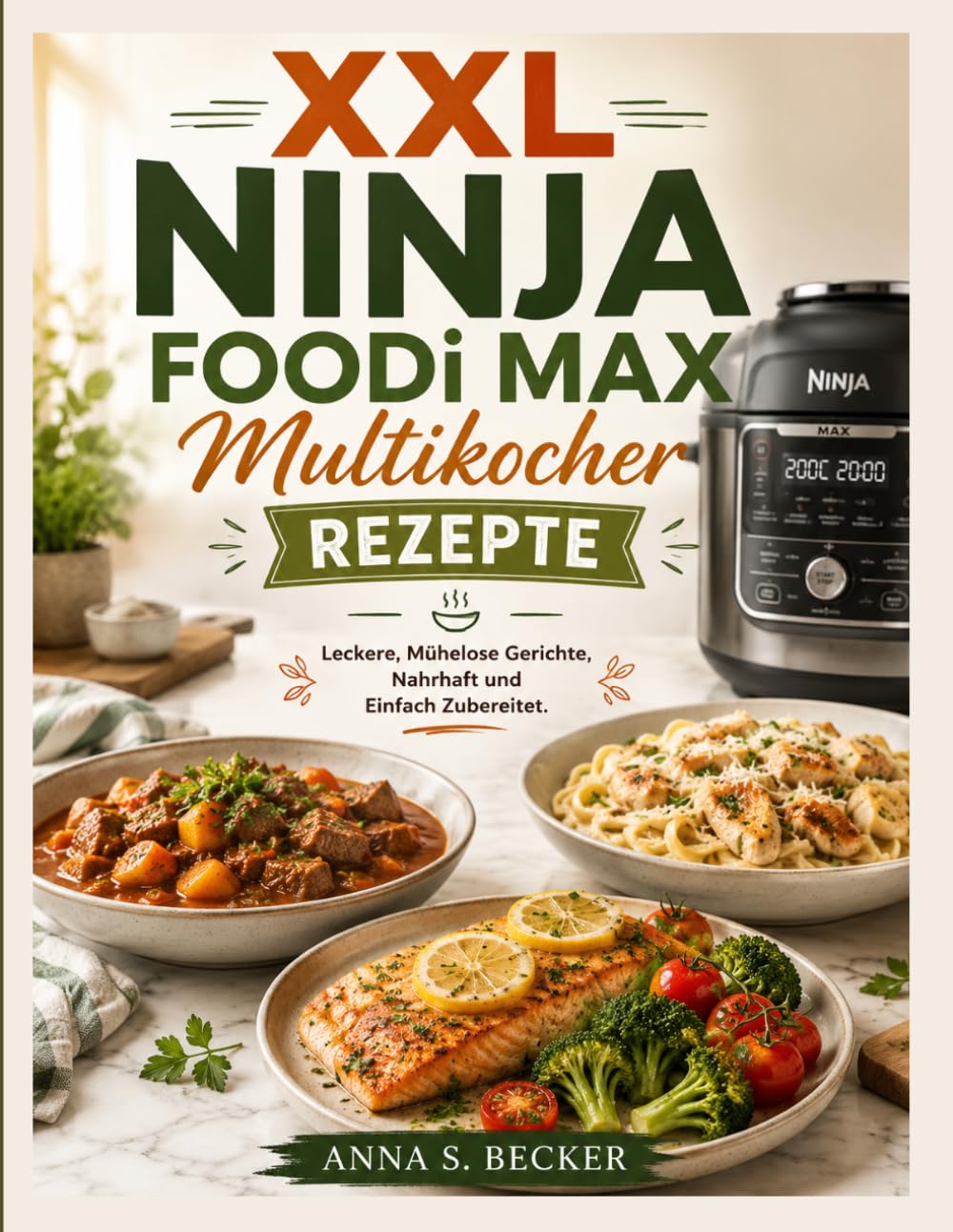 XXL Ninja Foodi Max Multikocher Rezepte: Leckere, Mühelose Gerichte, Nahrhaft und Einfach Zubereitet.