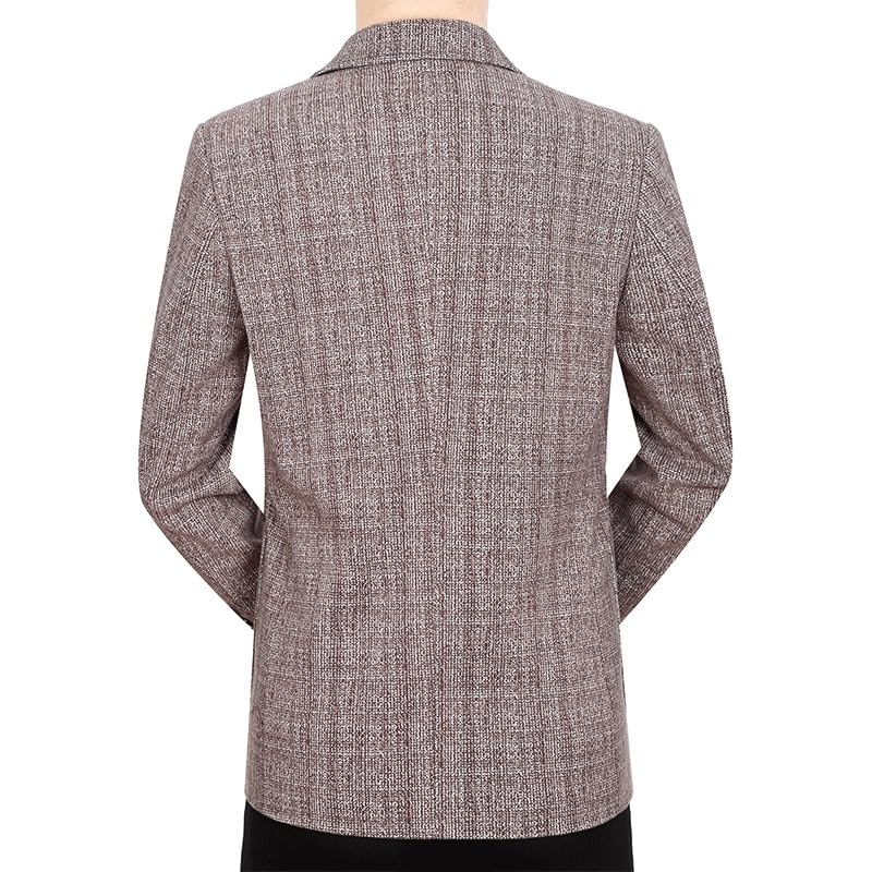 Mens Red Brown Tweed Casual Blazers Two Button Lightweight Sport Coats Slim Fit Suit Jacket for Daily Party Business2