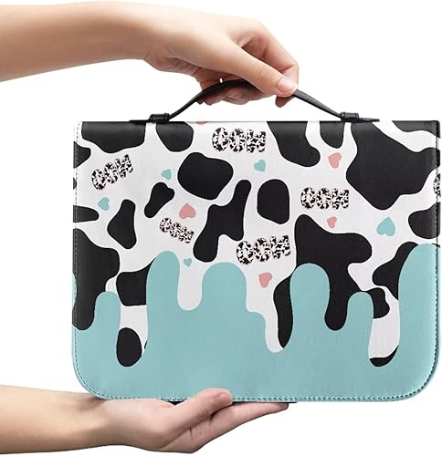 Miniatura 2 de Flashideas Funda de transporte ligera de la Biblia de la PU para las mujeres, cubierta de la Biblia de moda con asa para el estudio de