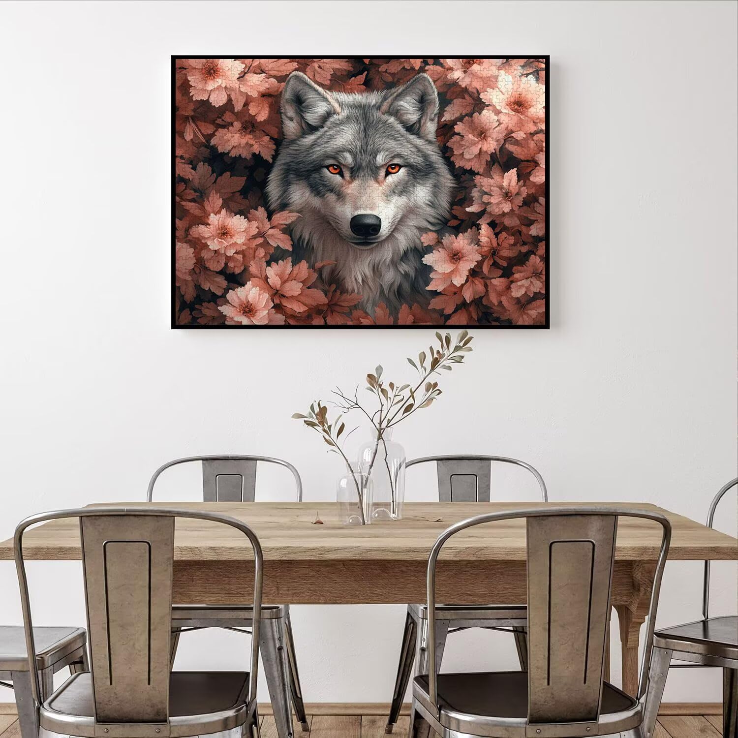 Puzzle 3000 sztuk Wilk Trudne Drewniane Puzzle n-398 | Niemożliwe wyzwanie, inteligentna gra zręcznościowa, gry logiczne dla całej rodziny, pomysł na prezent, roślina