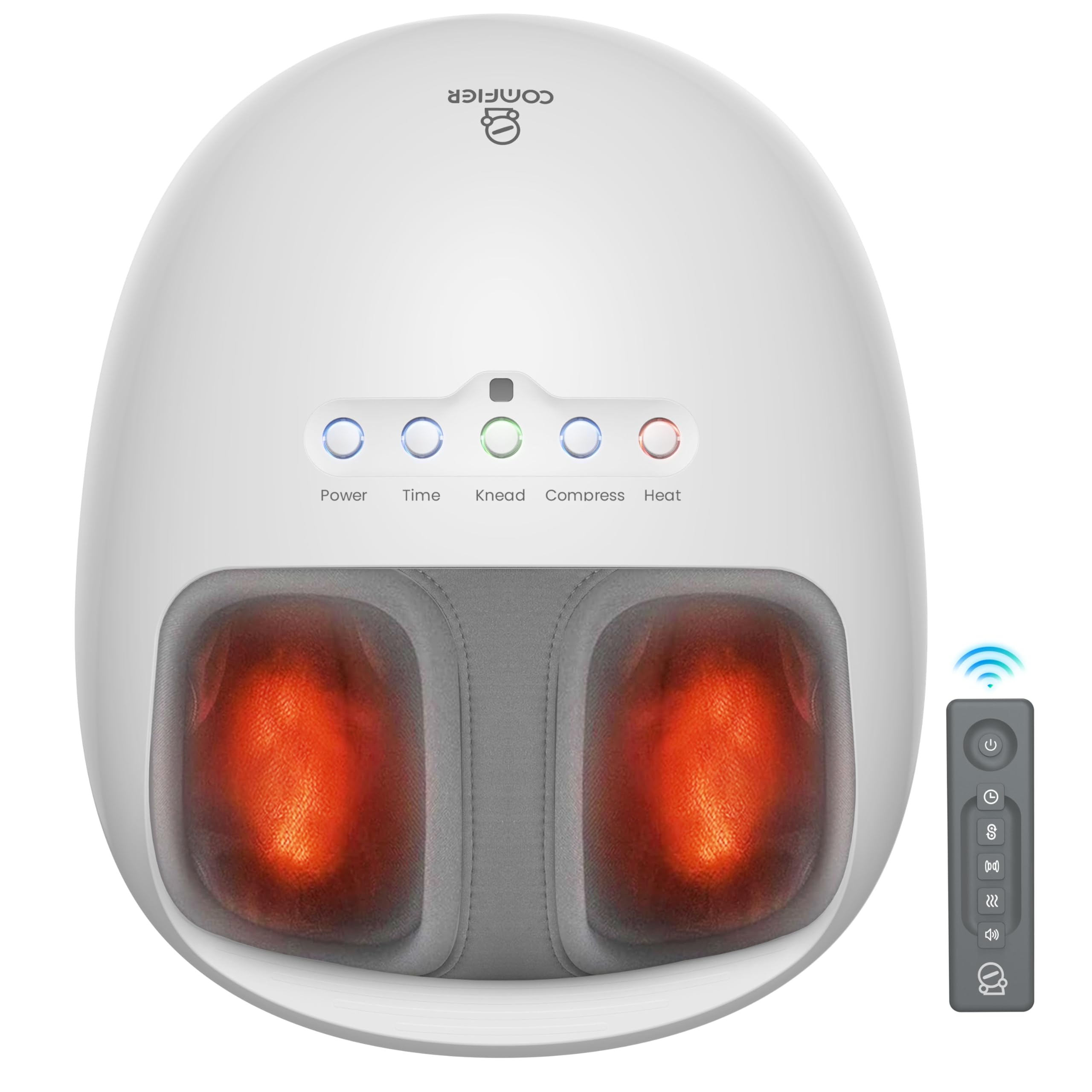 Amazon.com: COMFIER Shiatsu Foot Massager with Heat, Kneading and Vibration  Heated Foot Feet Massager for Neuropathy Plantar Fasciitis : Health &  Household