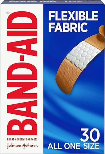 Band-Aid Vendajes adhesivos de tela flexible, cómoda protección flexible y cuidado de heridas de pequeños cortes y rasguños, tecnología Quilt-Aid
