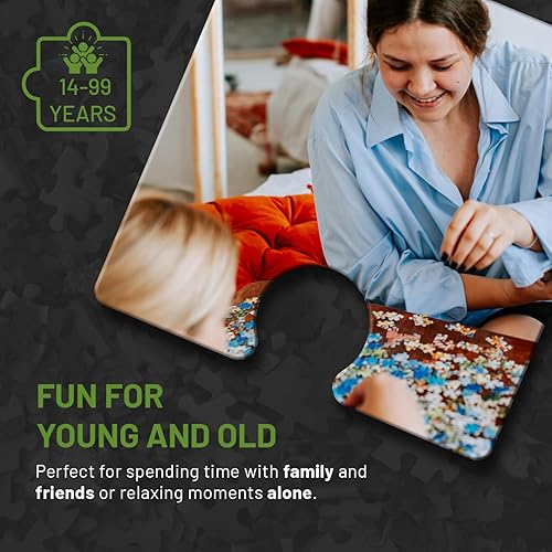 Miniatura 3 de Misu Games Rompecabezas de Caja Negra Sin Plantilla, Rompecabezas para Adultos de 1000 Piezas, Rompecabezas Geniales de 20x27 pulgadas Múltiples