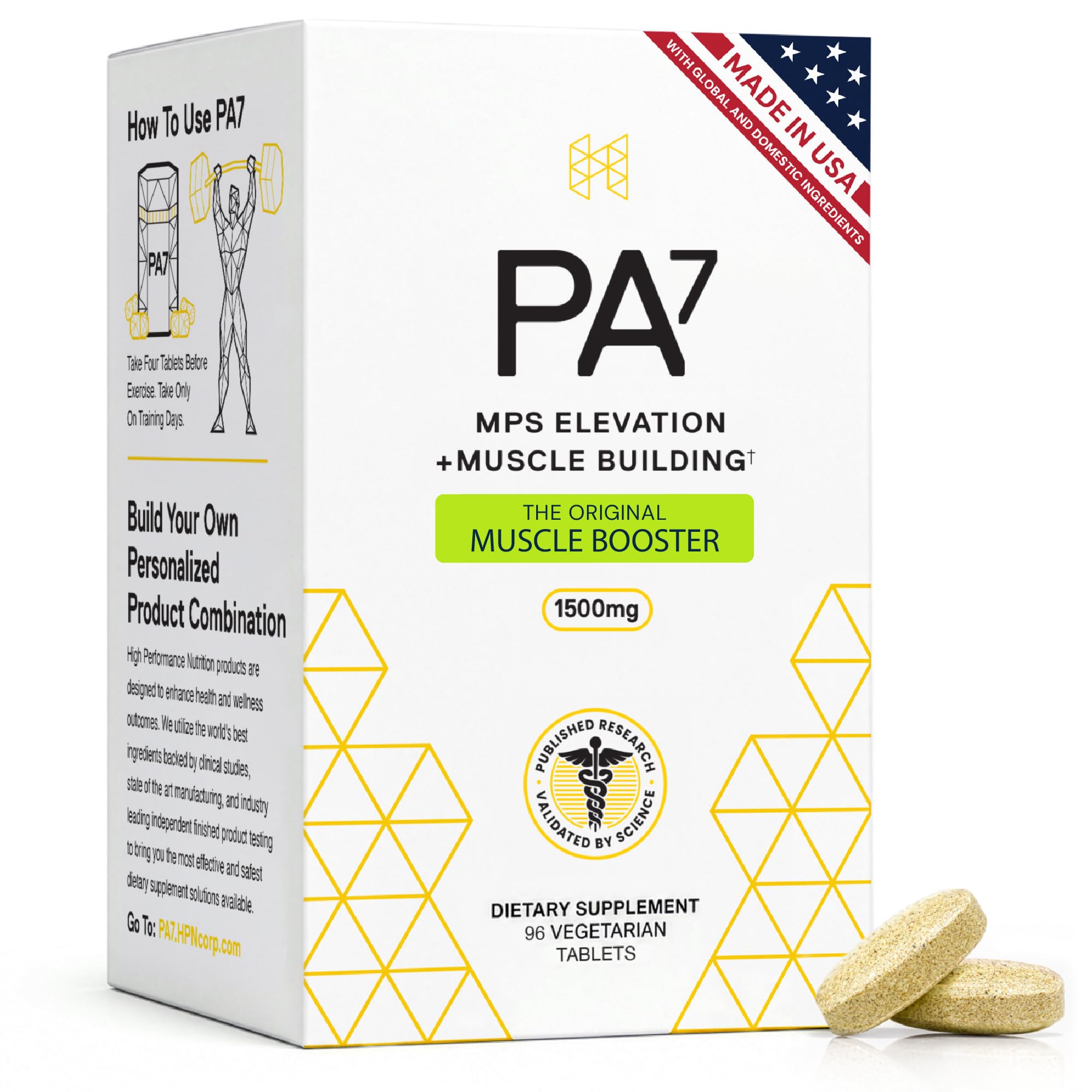 HPN PA(7) Phosphatidic Acid for Muscle & Strength, 96 Tablets — Amazon image 2