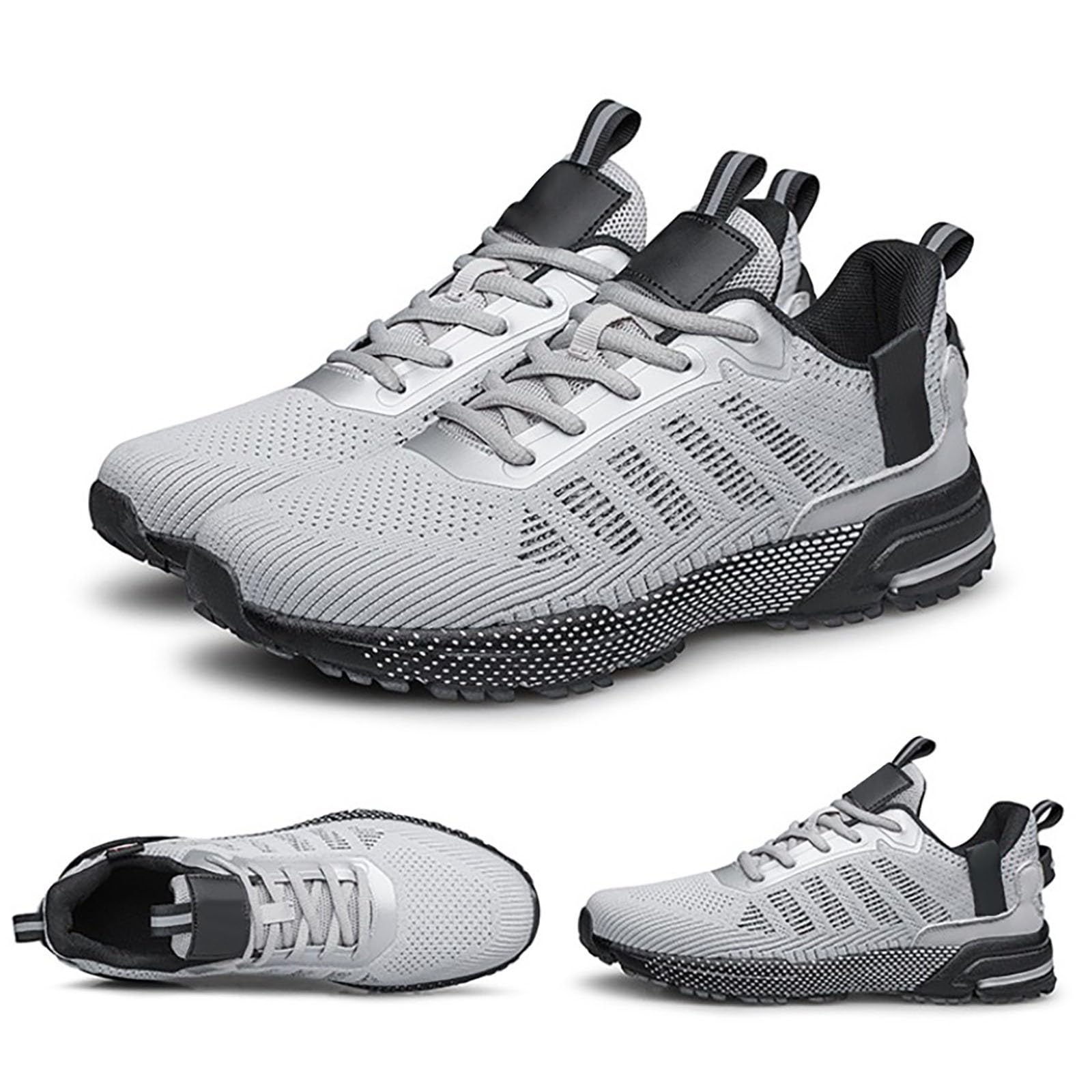 Zapatos deportivos casuales de malla transpirable para hombre, ligeros, con soporte de arco para comodidad diaria