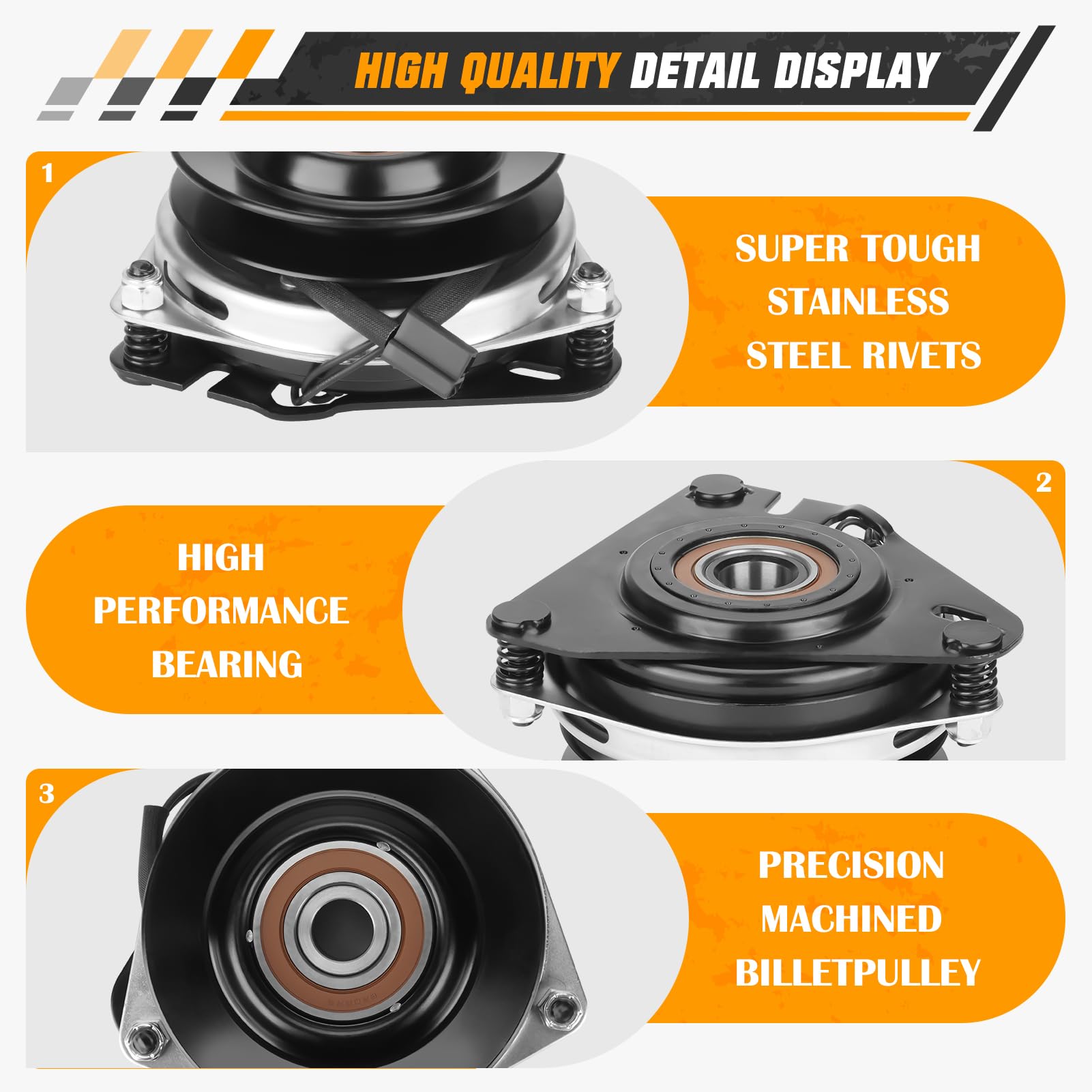 Embrague de toma de fuerza para Ferris 5900545 5900546 Hydro Walk Behind, para Simplicity ZT2300, ZT1842, ZT21546, Snapper SZT18336BVE, SZT18386BVE