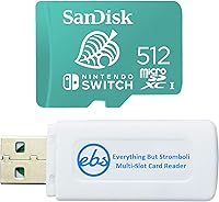 Vista 1 de SanDisk Nintendo Switch - Tarjeta MicroSDXC de 512 GB funciona con Nintendo Switch OLED modelo SDSQXAO-512G-GNCZN U3 clase 10 4K UHD UHS-I Bundle