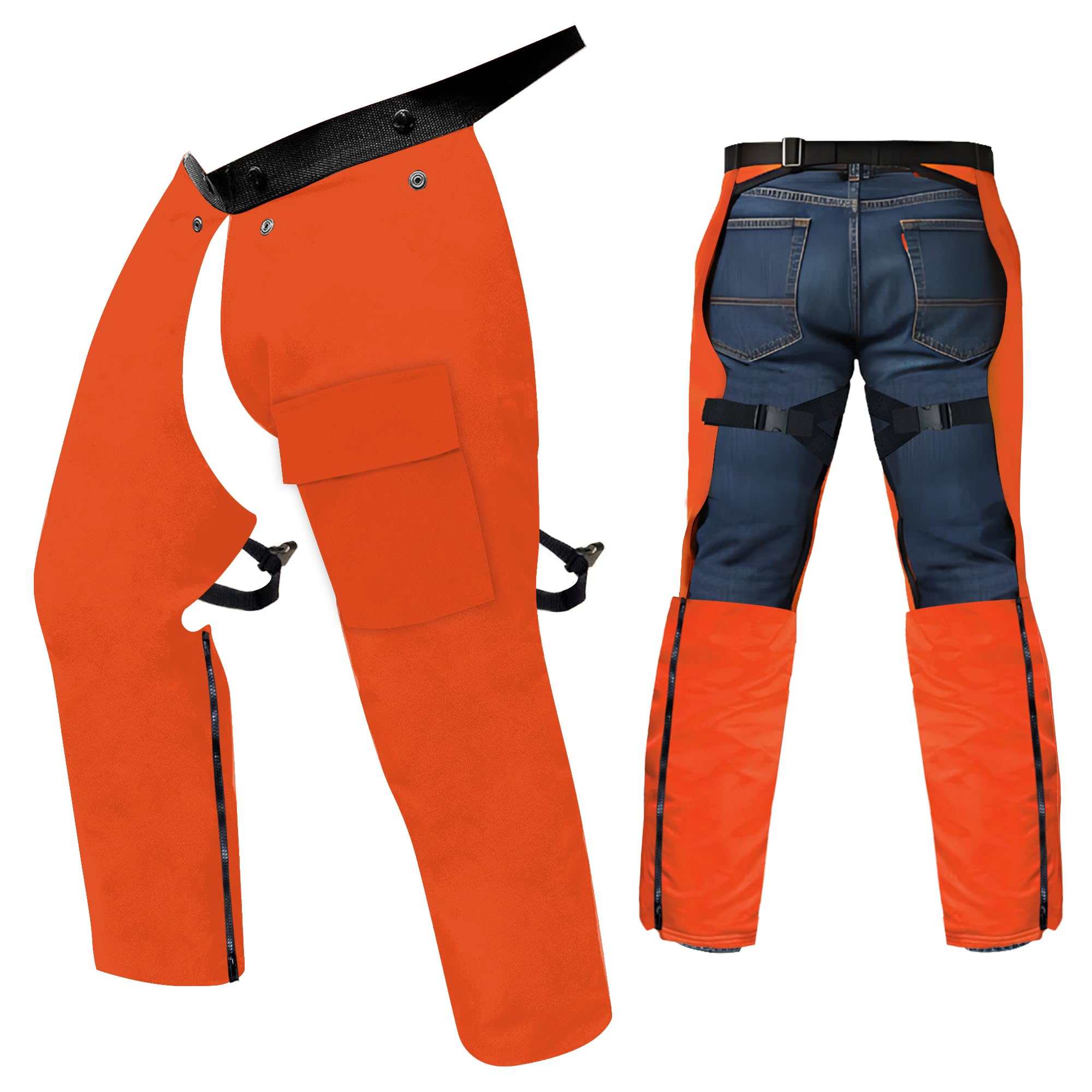 FORESTER - Trimmer Chaps for Men | Protective Gear | Not for Use as Chainsaw Chaps | Men's Work Utility & Safety Pants | Apron Style, Adjustable Belt
