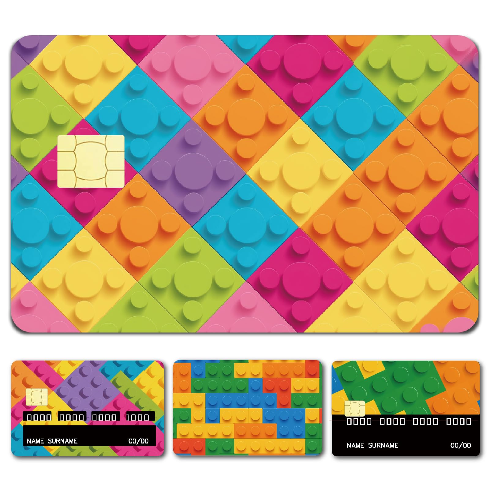 CREATCABIN 4 Estilos Fundas para Tarjetas de Crédito Tarjeta de Débito  Etiqueta Adhesiva Que Cubre Sin Burbujas Slim Buzzle Calcomanías  Protectoras para Tarjetas Bancarias Personalizadas PVC : Amazon.es: Moda