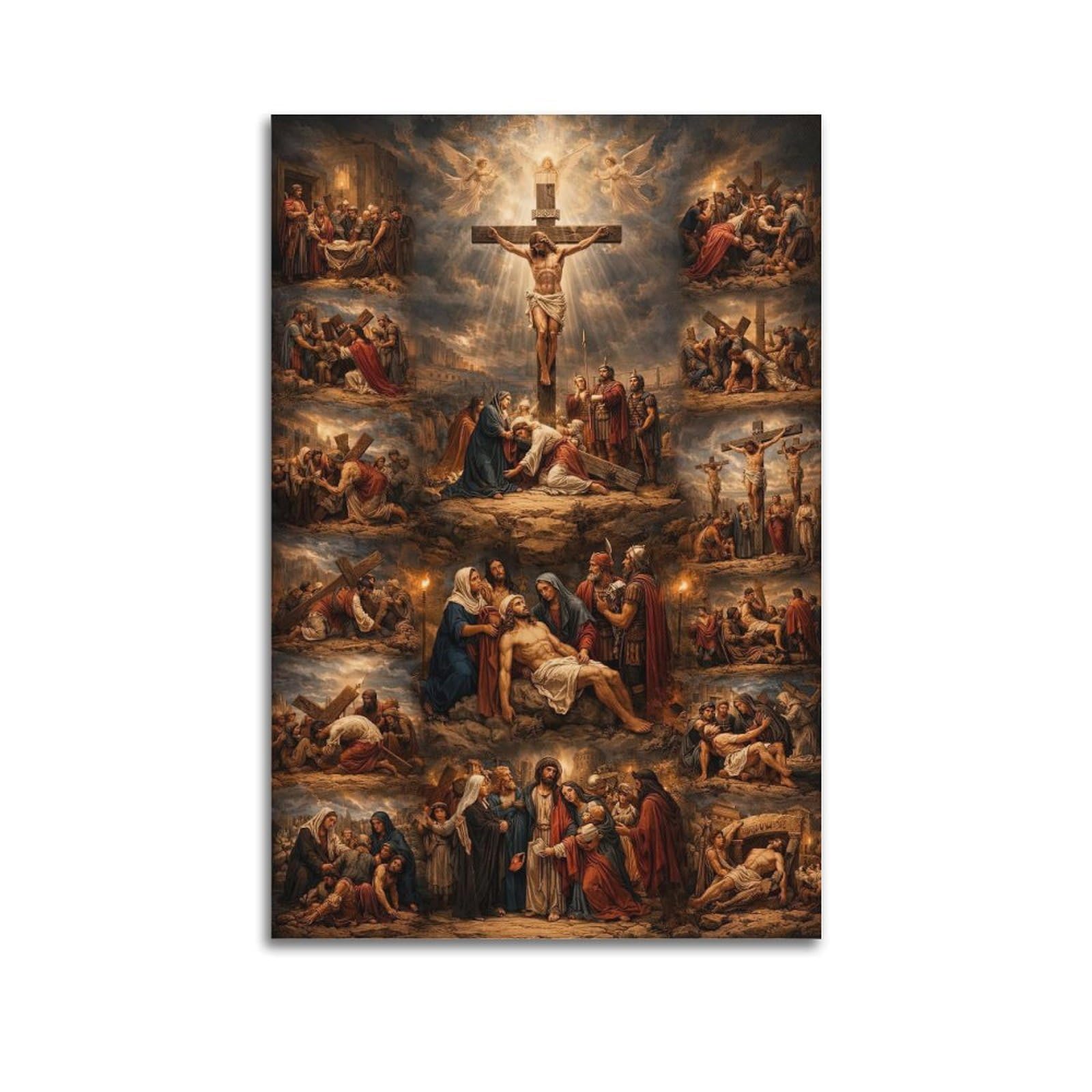 ESTE Religion Christianity The Passion of Jesus Poster Decorative Painting Canvas Modern Art Picture 20x30inch(50x75cm)