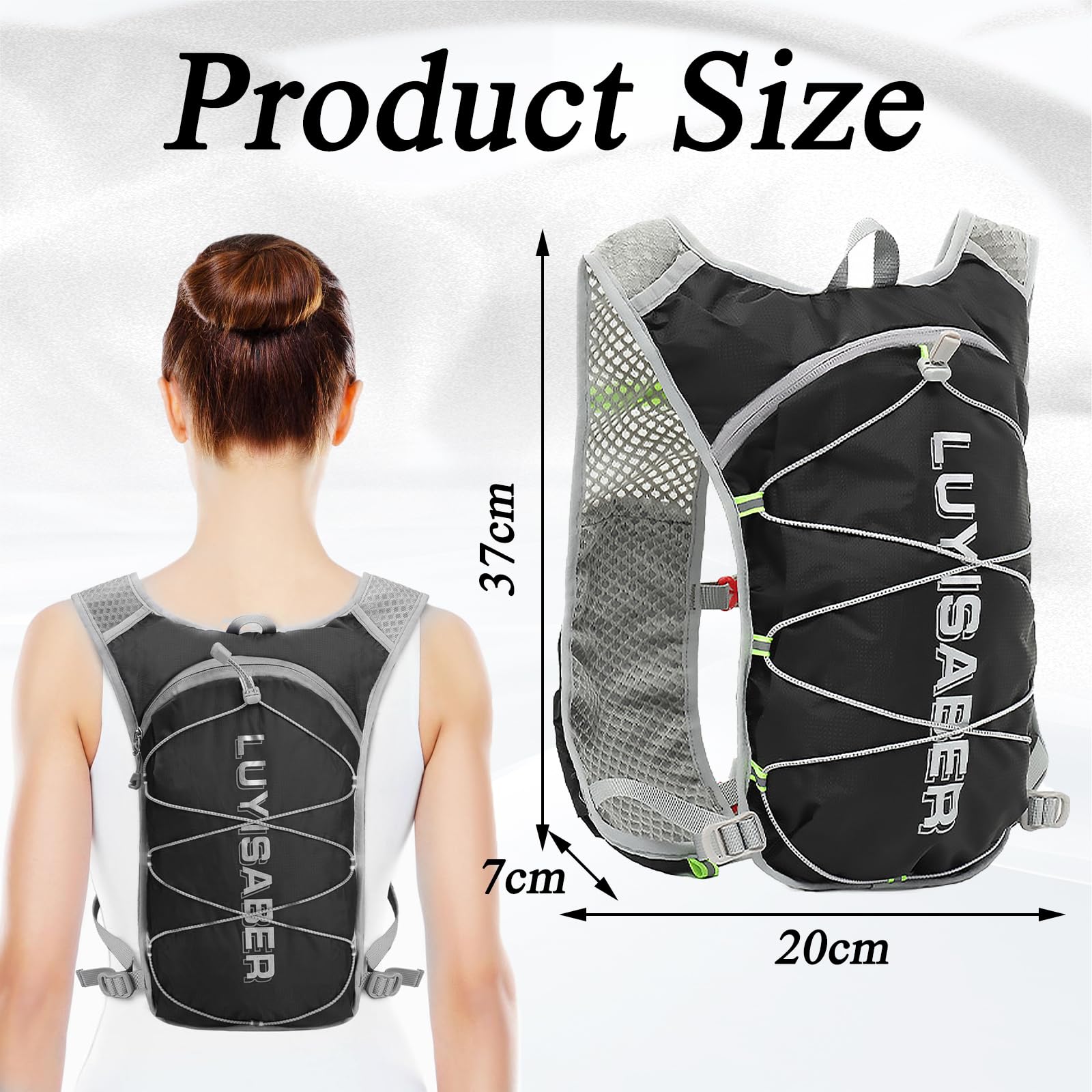 Nextyu Gilet Running Uomo Donna, Zaino Idratazione Trail Running