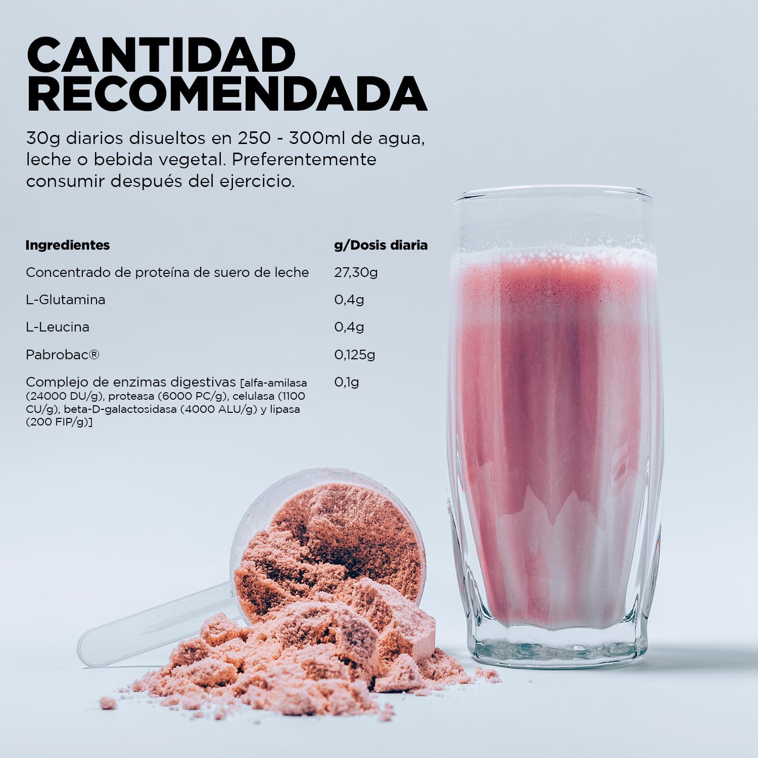 SPORT LIVE Concentrado de proteinas de suero de leche | Whey Protein en polvo con L-Glutamina y L-Leucina | Ayuda a aumentar tu masa muscular | Mejora tus batidos |Yogur-Fresa | 2 KG