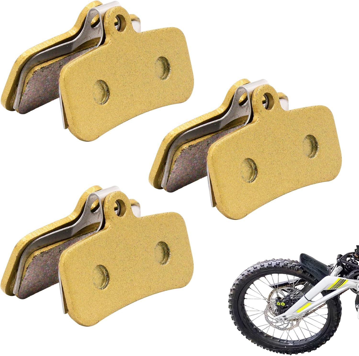 2 Pairs Front / Rear Brake Pads For Sur Ron Light Bee X Talaria Segway