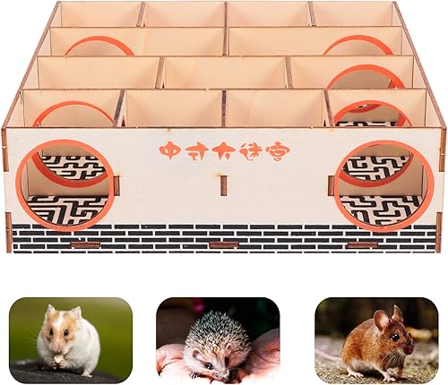 Miniatura 8 de balacoo Juguete de escondites - Decoración múltiple para ardilla cerdo grande para dormir, accesorios de animales para la casa, túnel de actividad