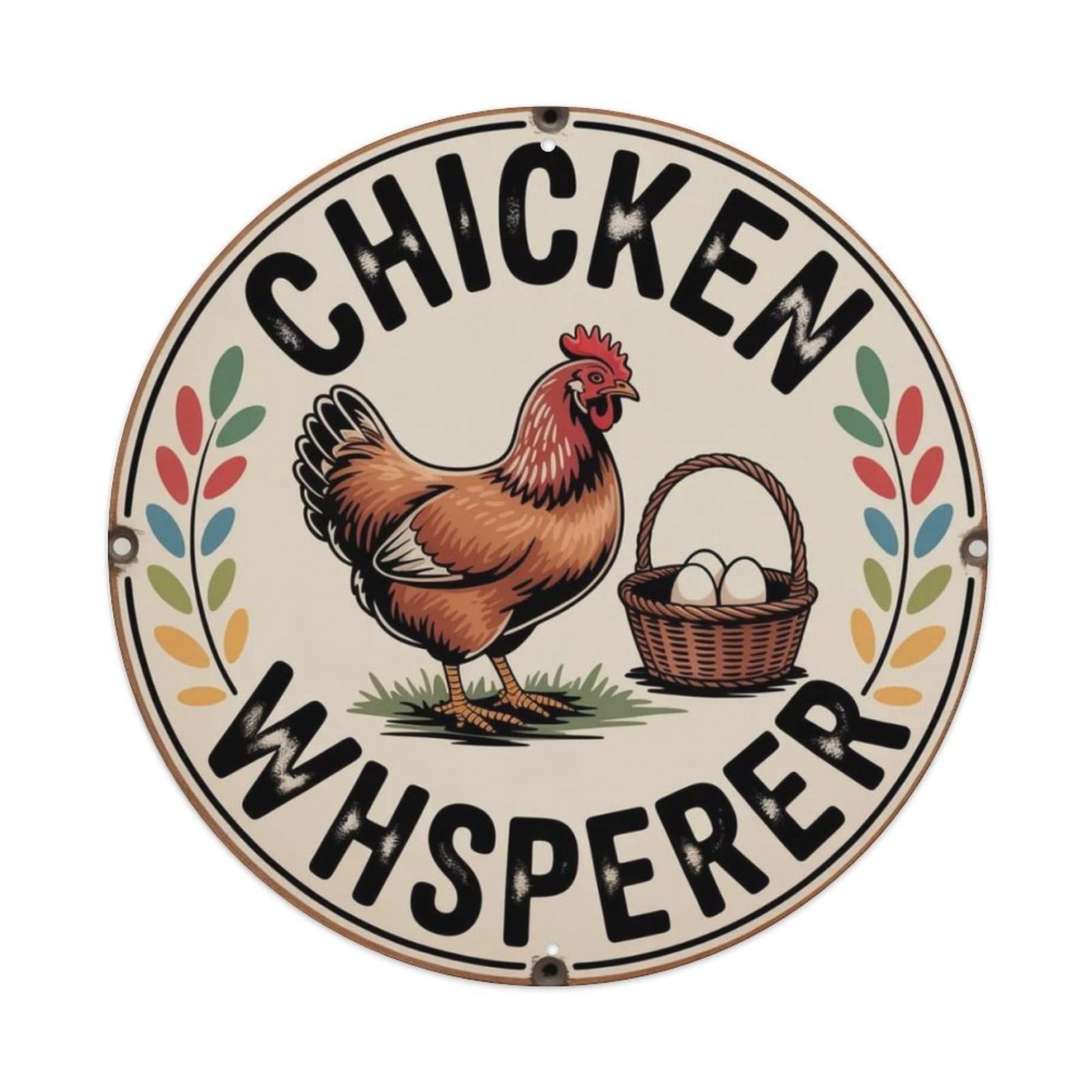 Chicken Whisperer Metal Tin Sign Plaque