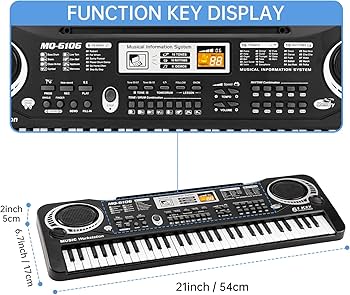 Amazon.com: 61 Key Piano Keyboard for Kids, Electronic Music Toy