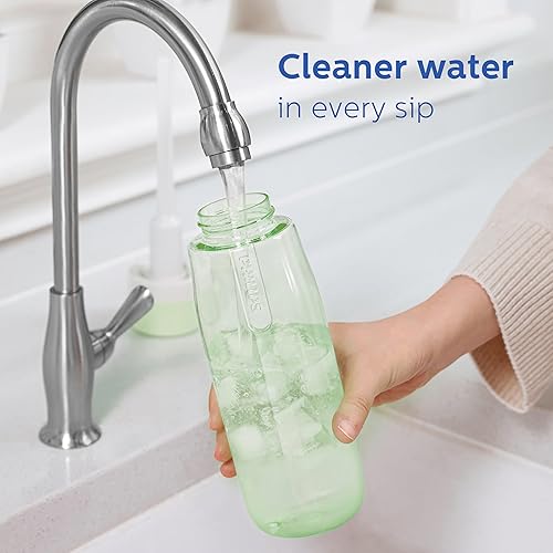 Miniatura 6 de PHILIPS Botella de agua filtrada, botellas de agua de plástico Tritan sin BPA, reemplaza la botella de agua de plástico 450 con filtro de agua